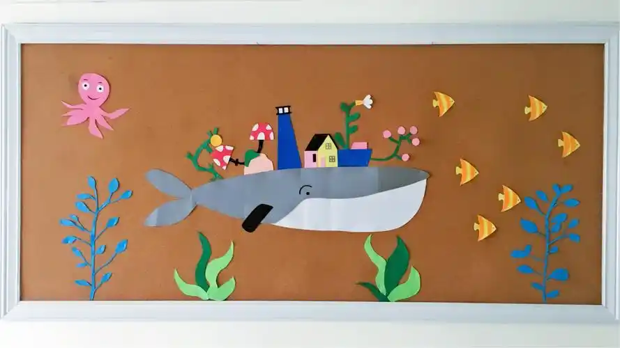 2017.08 正英幼儿园手工墙