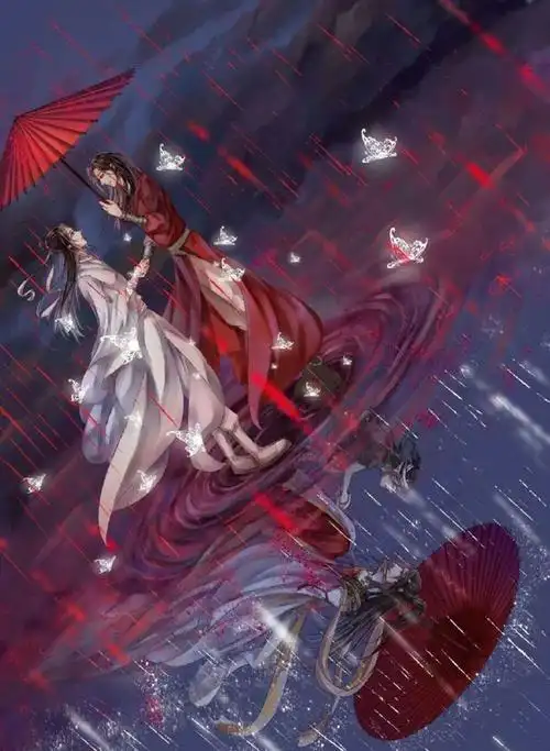 nice天官赐福花城银碟铃铛手链cos配饰闺蜜手链死灵蝴蝶血雨探花礼品