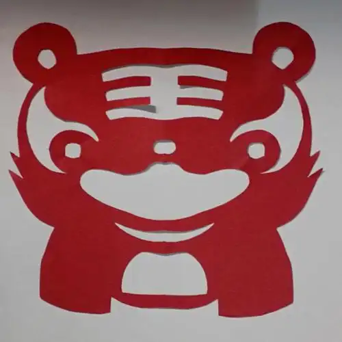 学前教育对折剪纸团花剪纸