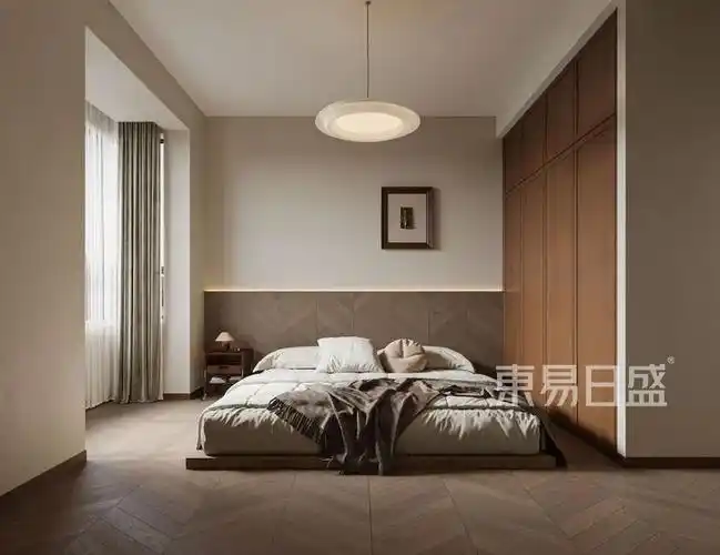 恒大中央广场160平原木风装修效果图