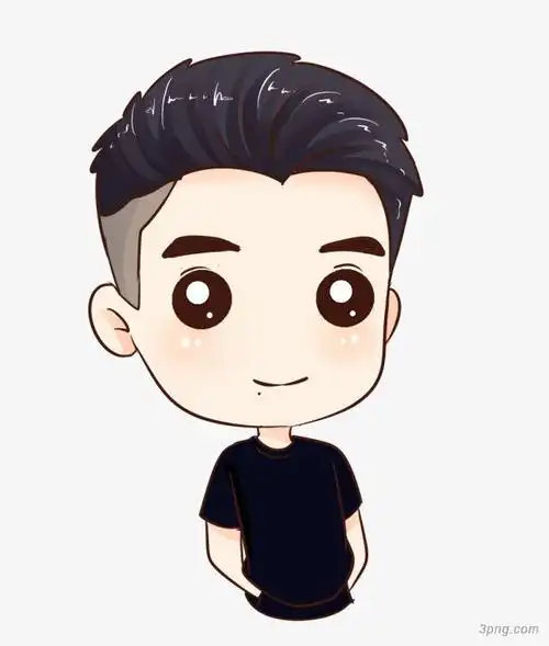 手绘卡通漫画时尚男生