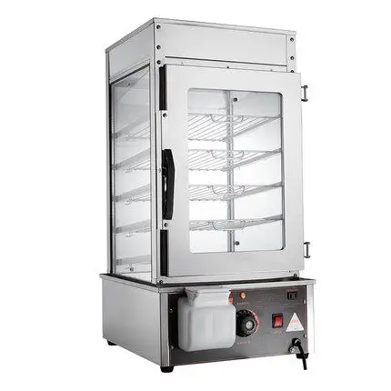 商用电热蒸包子机蒸包柜玻璃保温柜