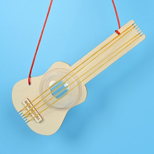diy木制拼装简易木吉他 手工科技小制作趣味实验启蒙认知材料推荐