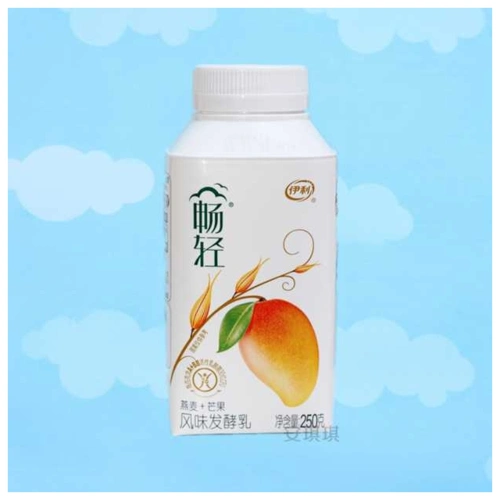 伊利低温畅轻风味发酵乳燕麦核桃250g