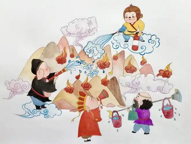 张小妹儿萌系插画西游记