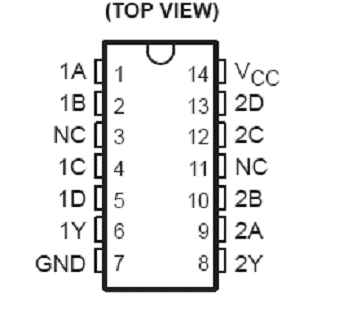 74ls20引脚图管脚功能真值表资料(74hc20)