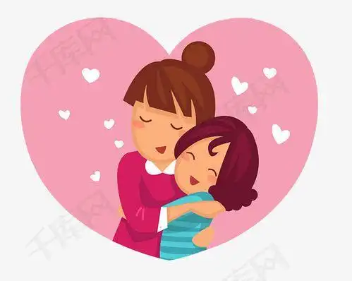 拥抱图片卡通可爱图片唯美 热情相拥图片