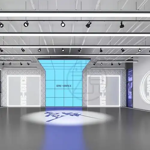 少儿艺术街舞瑜伽馆舞蹈教室培训学校教育机构室内装修设计效果图