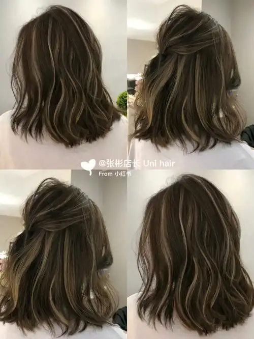 2022春夏显白双色染亚麻灰混血挑染