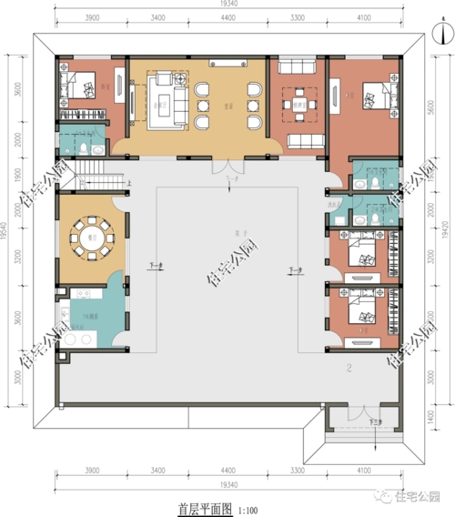 精选图库丨15套三合院户型合集带平面图