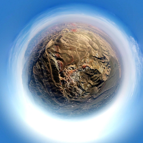 【图说新疆】新疆乌苏:全景俯瞰自然奇观泥火山