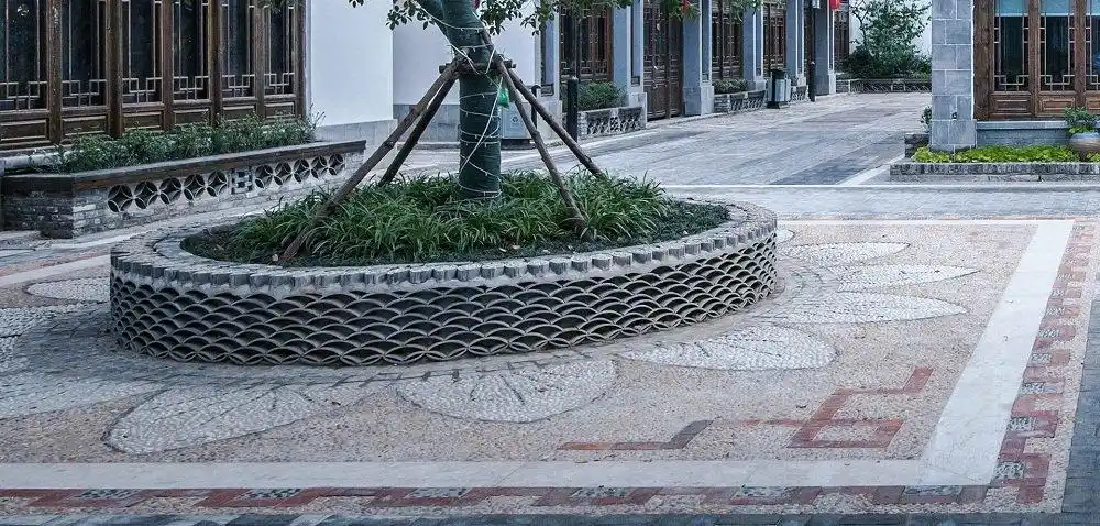 一次关于"向往"的乡建实验:江苏淮安蒋坝银杏广场 / 柏涛设计