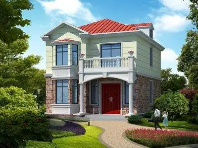 经济型二层农村自建房90平米小别墅图纸