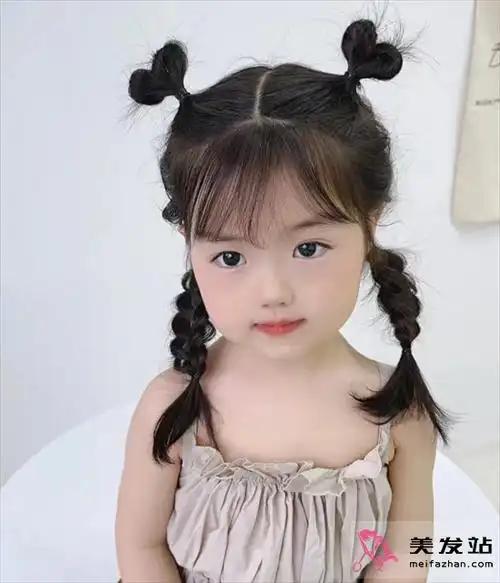 3-5岁小女孩扎发 甜酷时髦不挑人_儿童发型 - 美发站