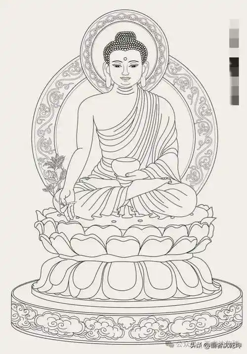 释迦牟尼佛画像底稿16幅