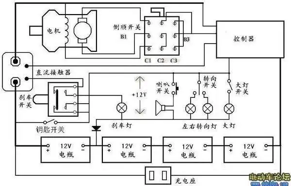 1条回答 1 分钟前153952161|八级 这个是以前老式三轮车的控制电路