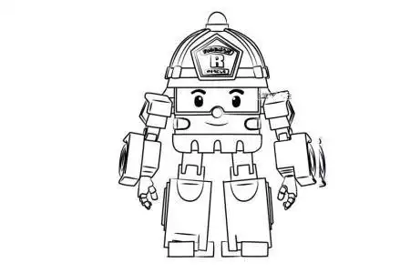 警车珀利变形罗伊简笔画2022-03-1366动漫人物简笔画变形警车简笔画