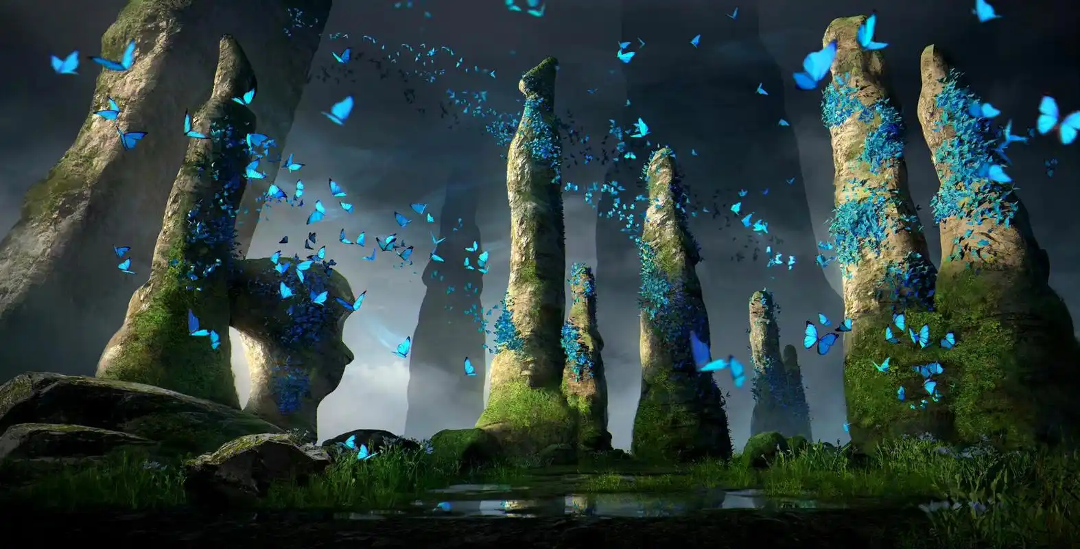 画师valeria dryzhak概念场景作品欣赏,环境与建筑渲染十分生动精致.