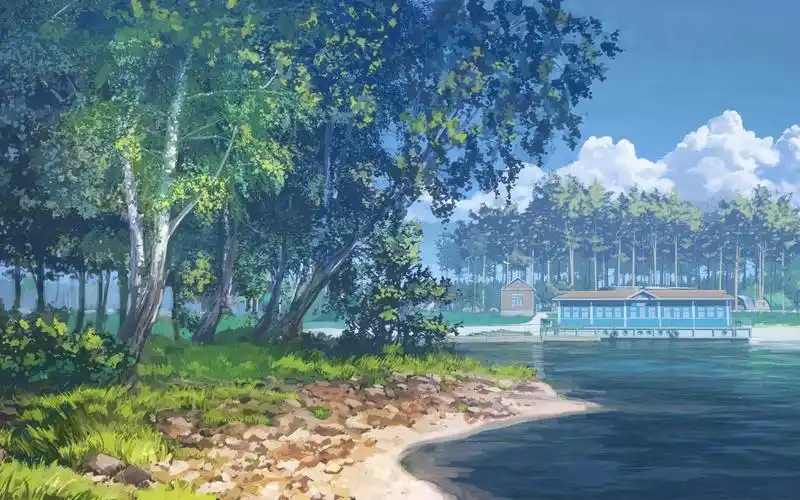 唯美浪漫动漫场景插画桌面壁纸