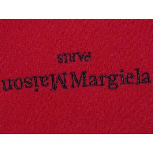 maison margiela embroidered logo hoodie,maisonthreads