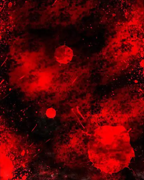 一组插画师由罗绘制设计的血色暗系背景素材