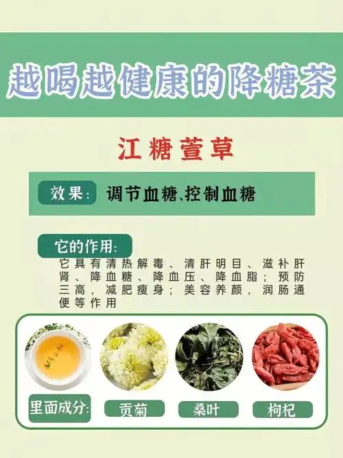 越喝越健康的降糖茶推荐血糖高必备