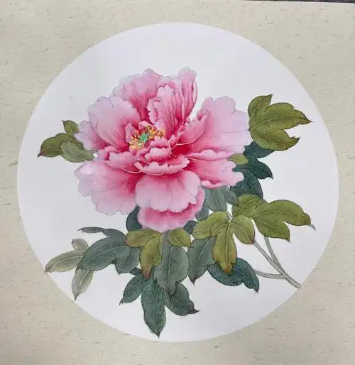 国画工笔牡丹步骤