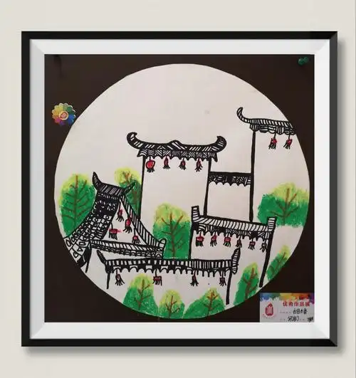 惠画堂儿童小(2)班风景系列之二《徽派建筑~古色古香》