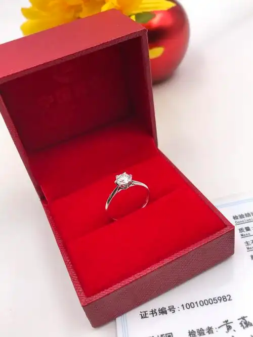 钻戒贱卖克拉dr1高色钻石中国黄金净度fg50分手饰