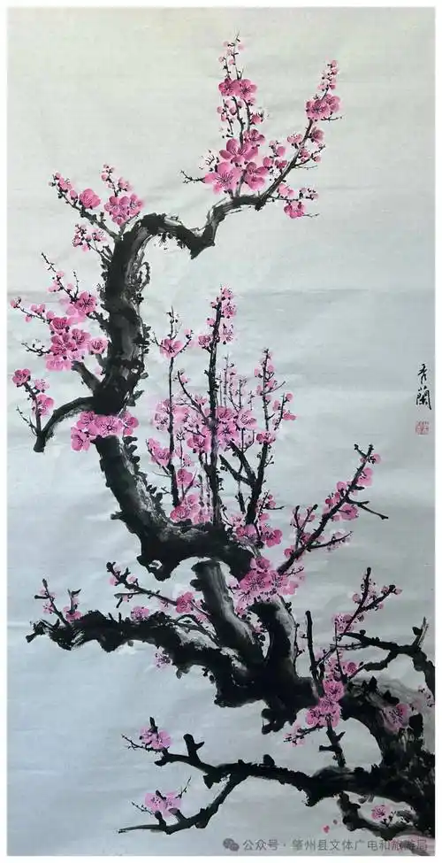 "梅花绽放枝头俏 暗香浮动春意浓"~国画作品展(二)