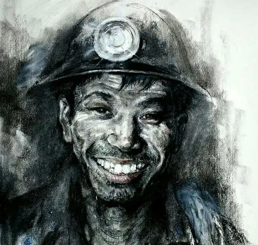 煤矿工人系列(肖像)