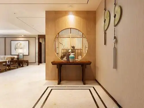 正对门玄关挂画好还是挂字好玄关设计有哪几种要素