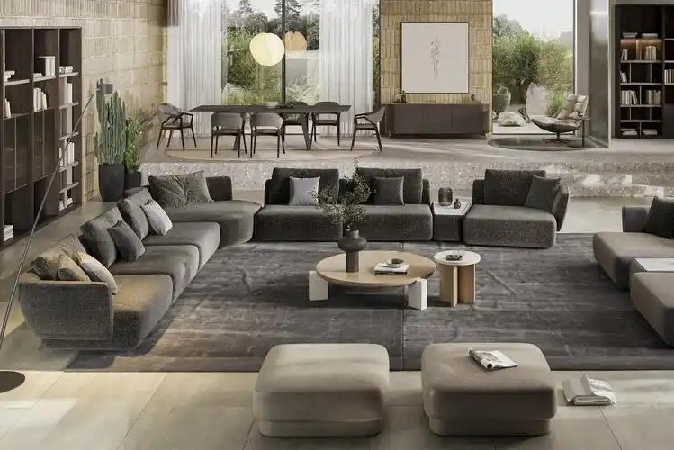 酒店家具五星级酒店大堂套装布艺沙发定制希尔顿酒店家具高品质布艺