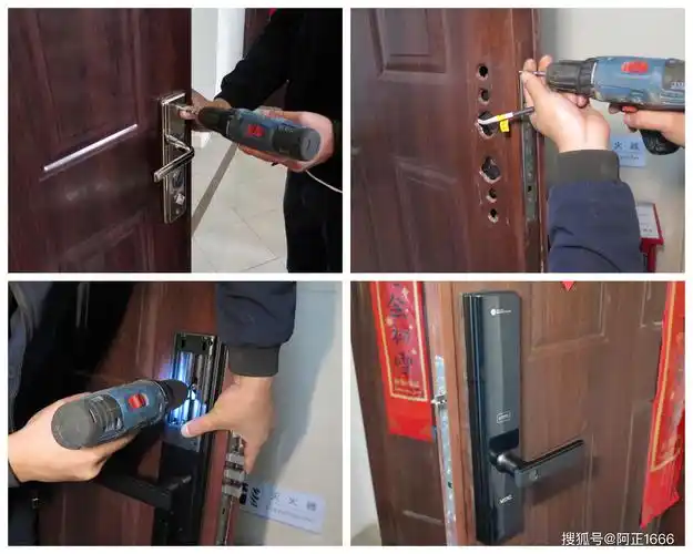 师傅还是蛮专业的,在安装的过程中还对门锁做了功能介绍