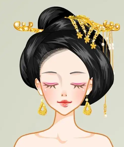古代女子发型头饰