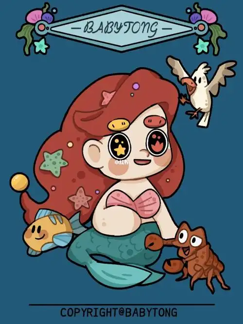 瞳瞳101迪士尼系列小美人鱼0469