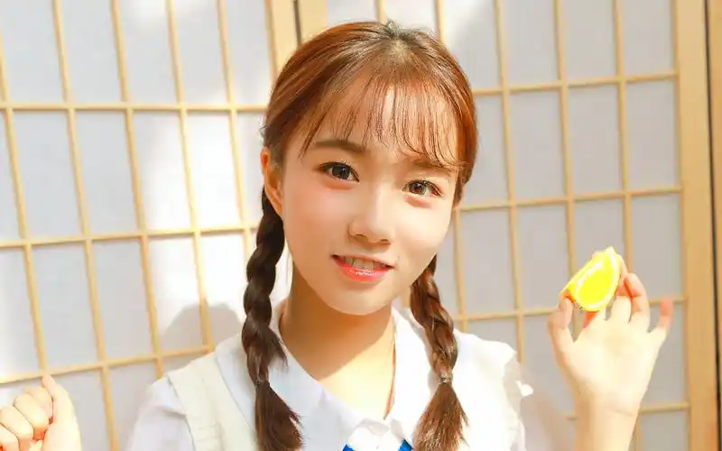 可爱双马尾元气少女清新唯美写真