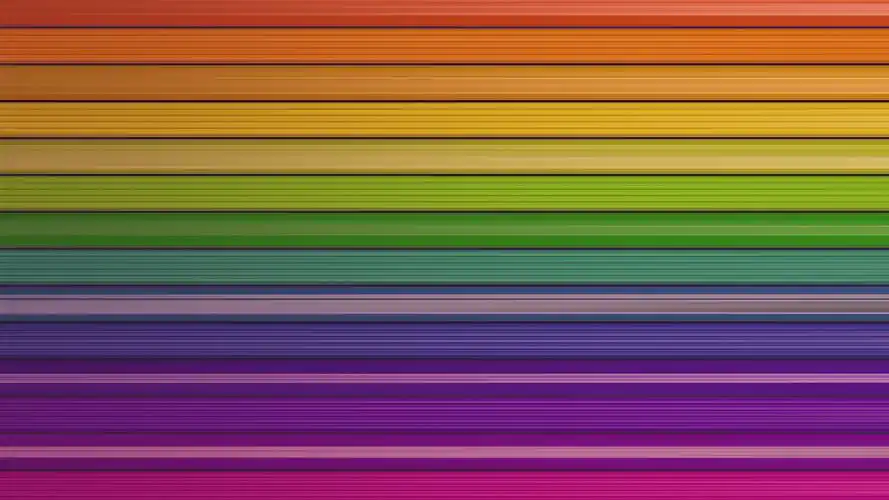 七彩条纹的线条,抽象 4k
