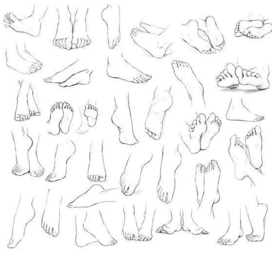 动漫人物的脚要怎么画怎样才能画出好看的脚清央美术