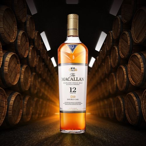 麦卡伦12年蓝钻macallan苏格兰单一麦芽威士忌进口洋酒双雪莉桶