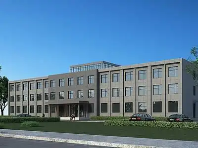 现代三层综合办公楼模型3d模型