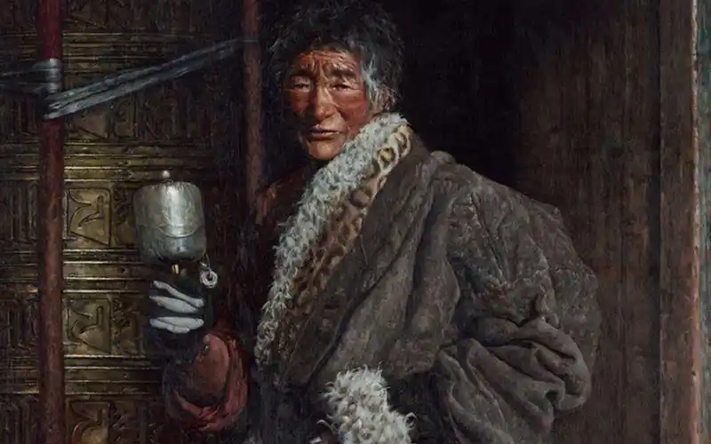 3 读王立平作品,品西藏题材油画艺术,自然谈到历代西藏题材艺术大家和