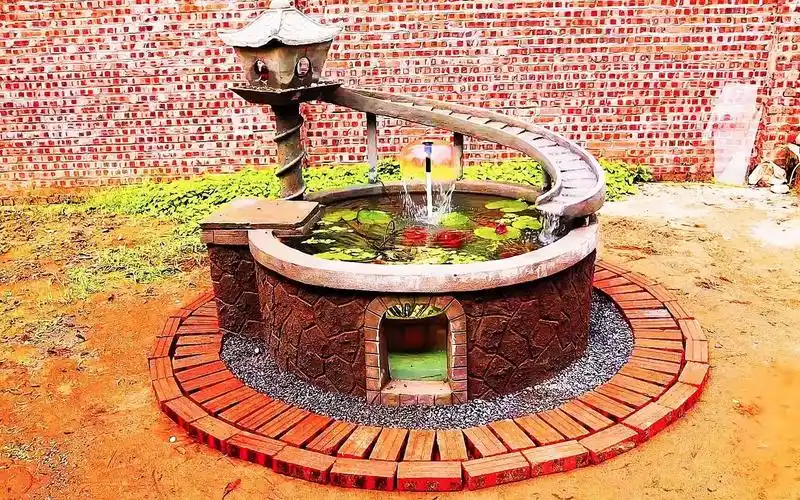 月薪8万的师傅是如何砌建鱼池的,成品出来那一刻,纷纷拍手叫绝!