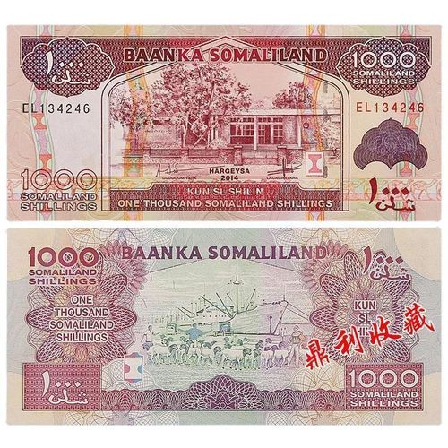 全新保真【非洲】索马里兰1000 国外钱币国外纸币外币收藏