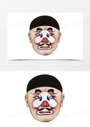 京剧丑角脸谱