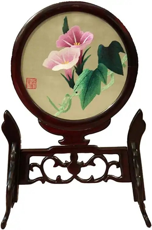 湖南省湘绣研究所荣誉品牌金彩霞 精品手工刺绣 双面绣摆件 特色礼品