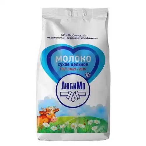 俄罗斯原装进口柳宾斯基全脂牛奶粉速溶成人学生大牛奶粉500g包邮