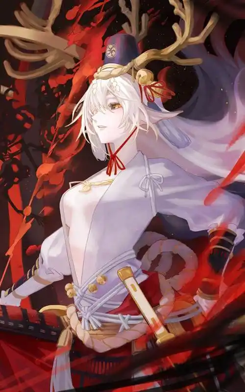 铃鹿御前橙紫孜的阴阳师式神插画图片
