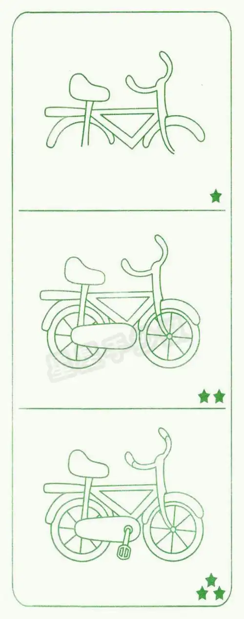 自行车简笔画图片画法