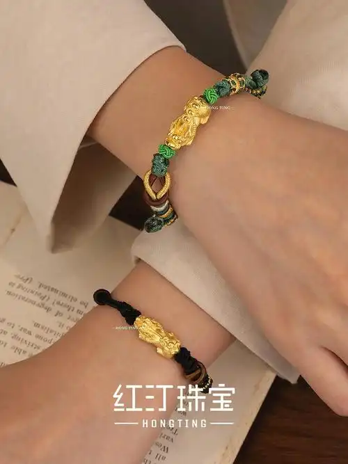 超赞寓意的貔貅转运珠新中式风格情侣手绳